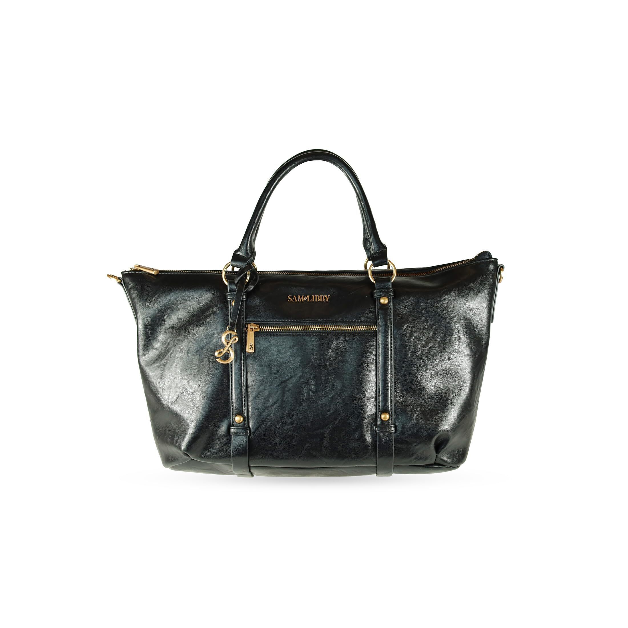 1078 Sam And Libby Celeste Large Satchel - Black